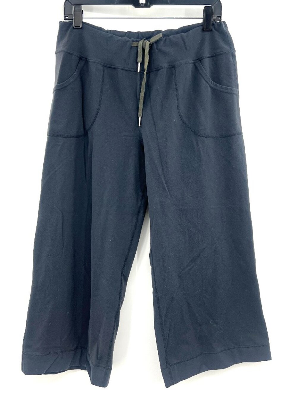 Lululemon Cropped Gray Wide Leg Pants Women's Large